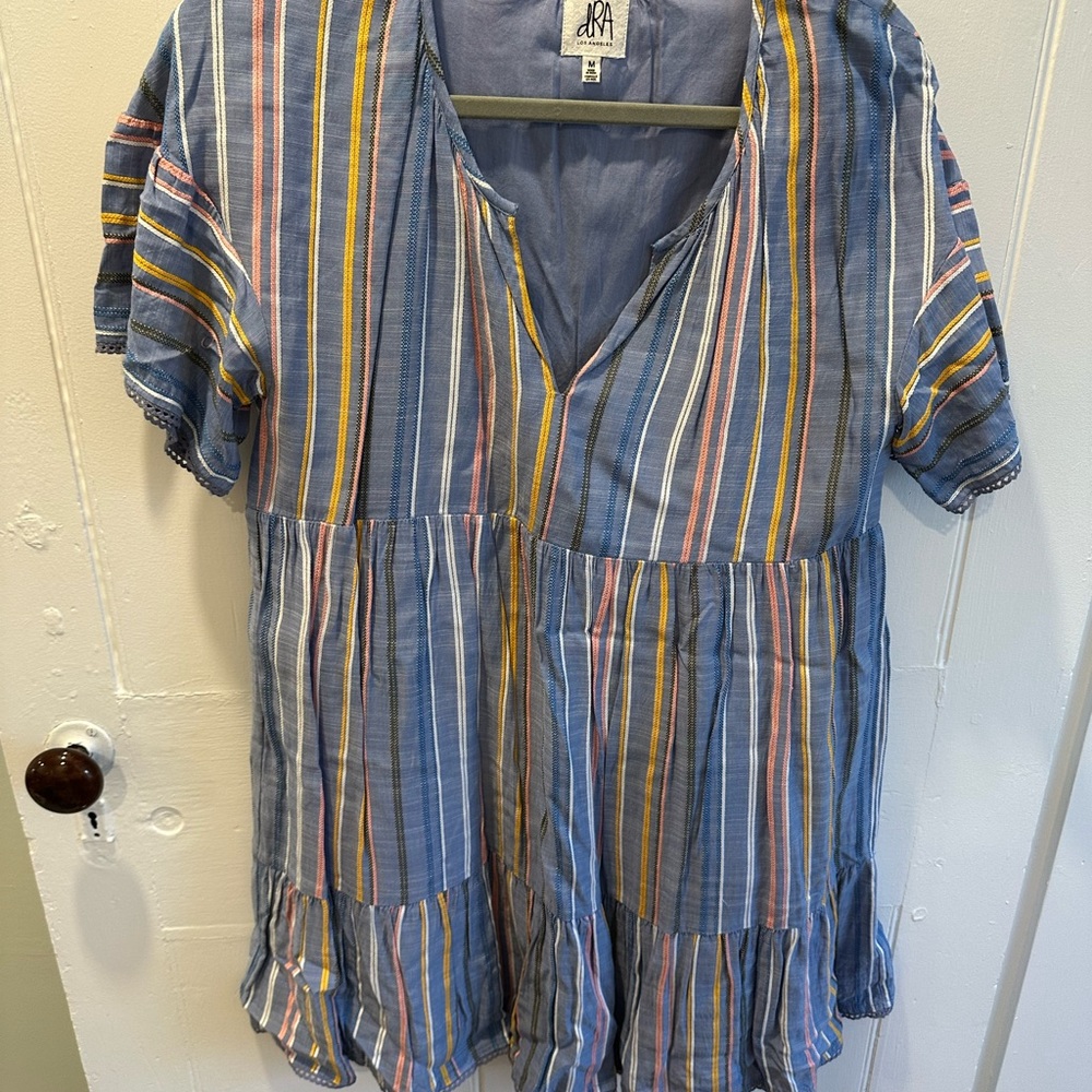Striped Blue Mini Dress